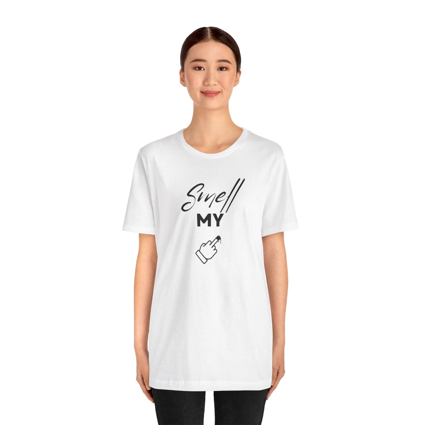 Smell My Finger Unisex Jersey Short Sleeve Tee