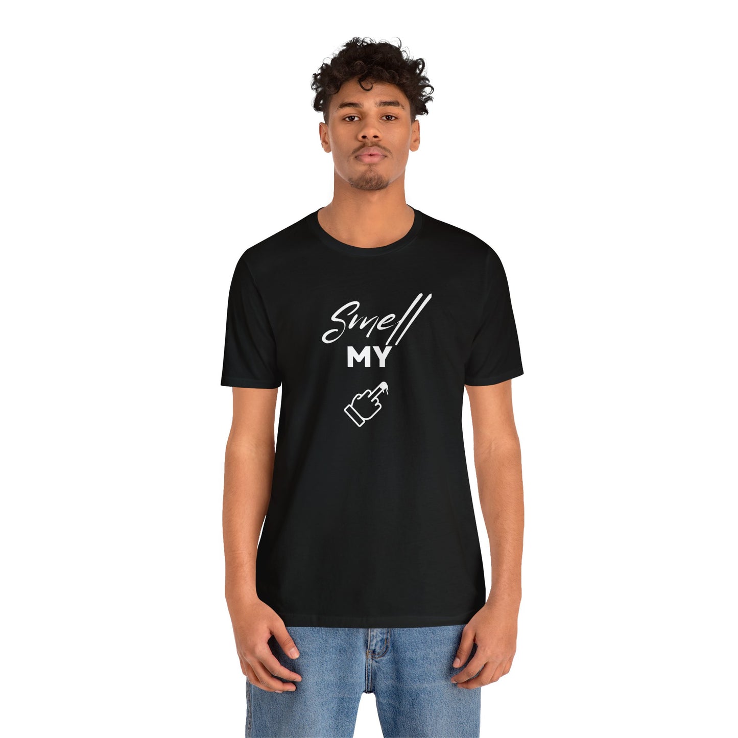 Smell My Finger Unisex Jersey Short Sleeve Tee