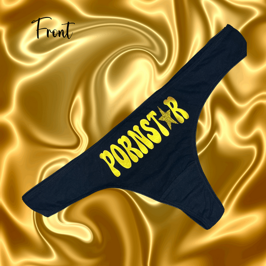 Pornstar Thong - 100% Cotton - Customized Panty