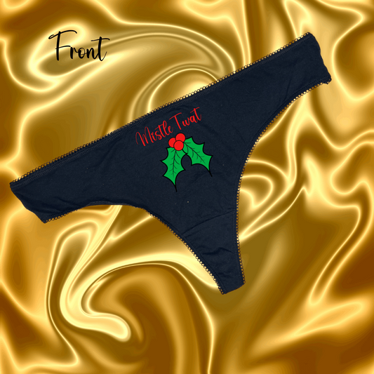 Mistle Twat Thong - 100% Cotton - Customized Panty